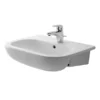 Duravit D-Code 550mm 1TH Semi Recessed Basin -Shower Essence 0339550000 l