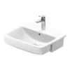 Duravit No.1 550mm 1TH Semi Recessed Basin 1 Duravit No.1 550mm 1TH Semi Recessed Basin -Shower Essence 03765500002 l