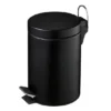 Matt Black 3 Litre Pedal Bin -Shower Essence 0506421l