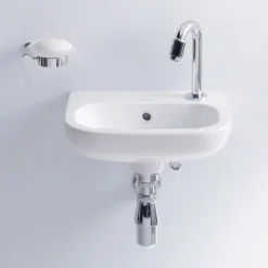 Duravit D-Code 360mm 1TH Wall Hung Handrinse Basin -Shower Essence 0705360008 d1