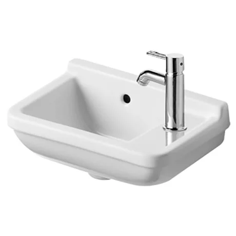 Duravit Starck 3 WonderGliss 400mm 1TH Wall Hung Handrinse Basin 4 Duravit Starck 3 WonderGliss 400mm 1TH Wall Hung Handrinse Basin - Image 2