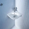 Duravit Starck 3 430mm 1TH Handrinse Corner Basin -Shower Essence 0752440000 d1