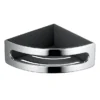 Keuco Elegance Corner Shower Basket - Chrome/Anthracite -Shower Essence 11657010001 l