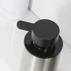 Tiger Colar Freestanding Soap Dispenser - Brushed Stainless Steel -Shower Essence 1313530946 d1