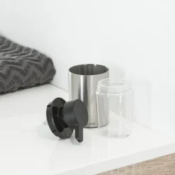 Tiger Colar Freestanding Soap Dispenser - Brushed Stainless Steel -Shower Essence 1313530946 d3