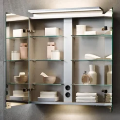 Keuco Royal L1 650mm 2-Door LED Mirror Cabinet -Shower Essence 13602171331 d1 1