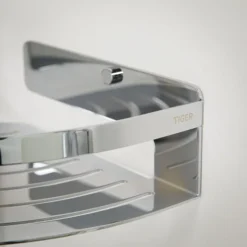 Tiger Caddy Large Corner Shower Basket - Chrome -Shower Essence 1400630346 d3