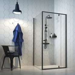 Tiger Caddy Large Corner Shower Basket - Black