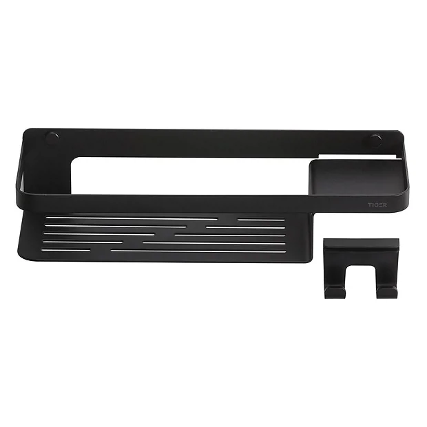 Tiger Caddy Shower Basket With Hook - Black 7 Tiger Caddy Shower Basket With Hook - Black - Image 5