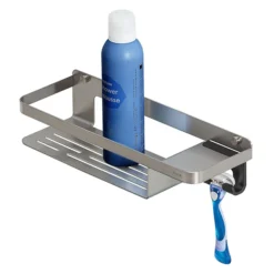 Tiger Caddy Shower Basket With Hook - Brushed Stainless Steel -Shower Essence 1401030946 l