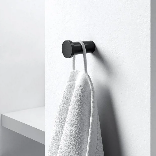 Keuco Plan Robe Hook - Black 4 Keuco Plan Robe Hook - Black - Image 2