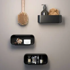 Tiger 2-Store Wall Rack/Shower Basket - Black -Shower Essence 1500010746 d4