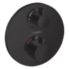 Hansgrohe Ecostat S Thermostat 2 Function Concealed Finish Set - Matt Black 2 Hansgrohe Ecostat S Thermostat 2 Function Concealed Finish Set - Matt Black -Shower Essence 15758670 l