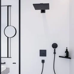 Hansgrohe ShowerSelect Thermostatic Mixer For Concealed Installation For 2 Outlets - Matt Black -Shower Essence 15763670 d1