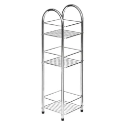 Chrome 3 Tier Bathroom Stand Small/Narrow - Freestanding -Shower Essence 1600730 d1