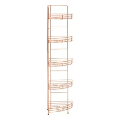 5 Tier Copper Finish Corner Storage Rack -Shower Essence 1600979 d1