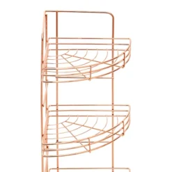 5 Tier Copper Finish Corner Storage Rack