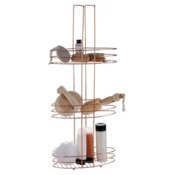 3 Tier Copper Plated Storage Rack -Shower Essence 1600981 d1
