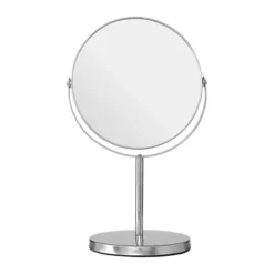 Silver Effect Metal Swivel Cosmetic Mirror -Shower Essence 1607019 d1