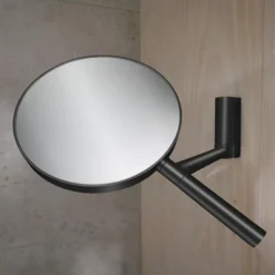 Keuco Plan Wall Mounted Cosmetic Mirror - Black -Shower Essence 17649370002 d1