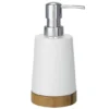 Wenko Bamboo Ceramic Soap Dispenser -Shower Essence 17678100l
