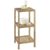 Wenko Norway 3 Tier Household & Bath Shelf - Walnut Wood -Shower Essence 18617100l