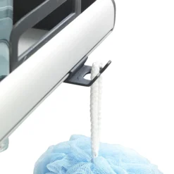 Wenko Line Telescopic 3-Tier Corner Shelf Storage -Shower Essence 22828100 d2n