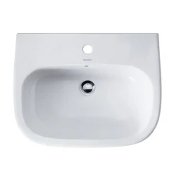 Duravit D-Code 1TH Basin + Full Pedestal -Shower Essence 2310600000 d1