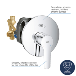 Grohe QuickFix Start Concealed Single Lever Bath Shower Mixer