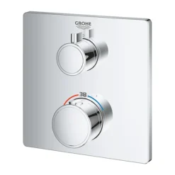 Grohe Grohtherm 1-Outlet Thermostatic Shower Mixer Trim With Shut-Off Valve -Shower Essence 24078000 d2