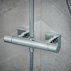Hansgrohe Vernis Shape Green Showerpipe 230 Thermostatic Shower Mixer 9 Hansgrohe Vernis Shape Green Showerpipe 230 Thermostatic Shower Mixer -Shower Essence 26319000.ai2