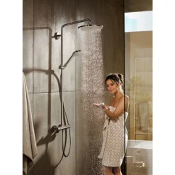 Hansgrohe Croma Select S EcoSmart Showerpipe 280 Thermostatic Shower Mixer