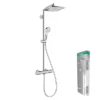 Hansgrohe Crometta E Showerpipe 240 Thermostatic Shower Mixer -Shower Essence 27271000 n d5