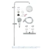 Grohe Euphoria 180 Thermostatic Shower System -Shower Essence 27296001 d6