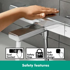 Hansgrohe Croma E Showerpipe 280 Thermostatic Bath Shower Mixer -Shower Essence 27687000 d3