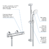 Grohe Precision Flow Thermostatic Shower Mixer 1/2" With Shower Set For Low Pressure 1 Grohe Precision Flow Thermostatic Shower Mixer 1/2" With Shower Set For Low Pressure -Shower Essence 34807000 d2
