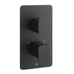 JTP Hix Matt Black Single Outlet Thermostatic Concealed Shower Valve 5 JTP Hix Matt Black Single Outlet Thermostatic Concealed Shower Valve -Shower Essence 38651mb l