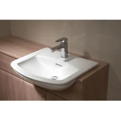 VitrA - Serenada Semi-Recessed Basin - 1 Or 2 Tap Hole Option