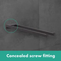Hansgrohe AddStoris Double Towel Holder - Matt Black -Shower Essence 41770670 l 1