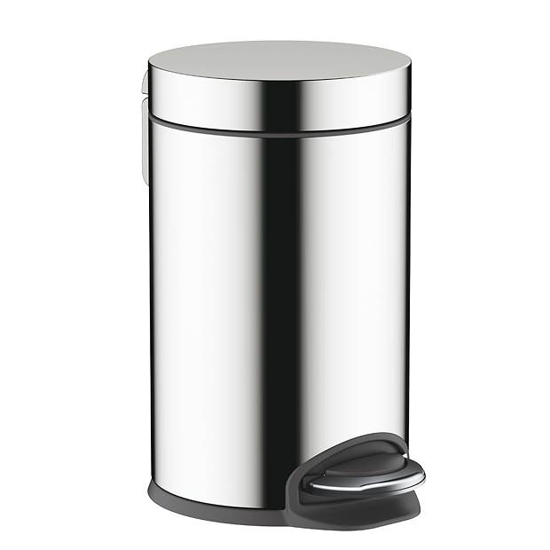 Hansgrohe AddStoris Chrome 3 Litre Pedal Bin 4 Hansgrohe AddStoris Chrome 3 Litre Pedal Bin - Image 2