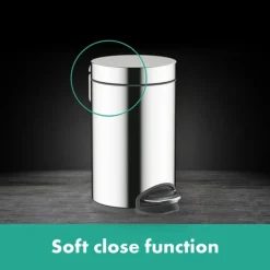 Hansgrohe AddStoris Chrome 3 Litre Pedal Bin 8 Hansgrohe AddStoris Chrome 3 Litre Pedal Bin -Shower Essence 41775000 l3