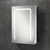 HIB Stratus 50 LED Demisting Aluminium Mirror Cabinet 2 HIB Stratus 50 LED Demisting Aluminium Mirror Cabinet -Shower Essence 46800 l