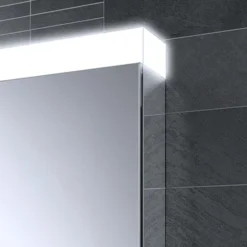 HIB Apex 100 LED Illuminated Mirror Cabinet -Shower Essence 47300 d2
