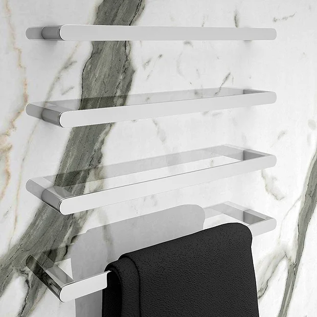 Arezzo 4-Bar Chrome Round Towel Rail 4 Arezzo 4-Bar Chrome Round Towel Rail - Image 2