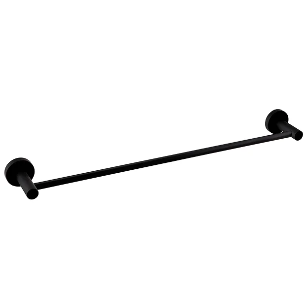 Arezzo 4-Bar Industrial Style Matt Black Round Towel Rail 3 Arezzo 4-Bar Industrial Style Matt Black Round Towel Rail