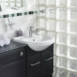 VitrA - S50 Round Semi-Recessed Basin - 1 Tap Hole 5 VitrA - S50 Round Semi-Recessed Basin - 1 Tap Hole -Shower Essence 5307whlrg