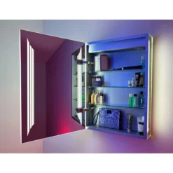 HIB Dimension 50 Bluetooth LED Illuminated Aluminium Mirror Cabinet -Shower Essence 54500 d1