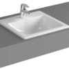 VitrA - S20 Inset Square Basin - 1 Tap Hole - 3 Size Options -Shower Essence 5463 l