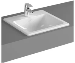 VitrA - S20 Inset Square Basin - 1 Tap Hole - 3 Size Options