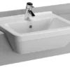 VitrA - S50 Square Semi-Recessed Basin - 1 Tap Hole -Shower Essence 5598 l